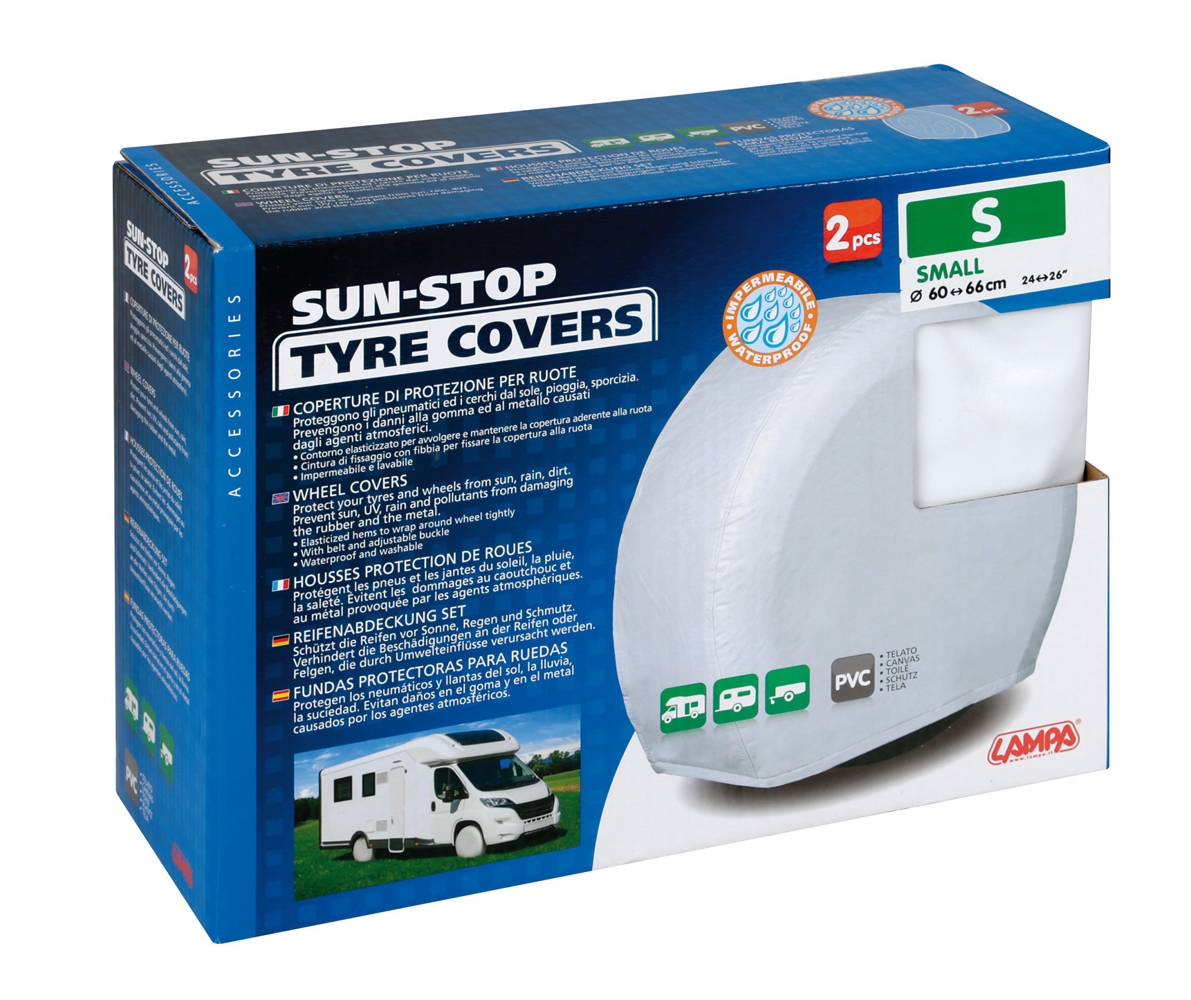 Sun-Stop, coperture di protezione per ruote, 2 pz - S - immagine 5