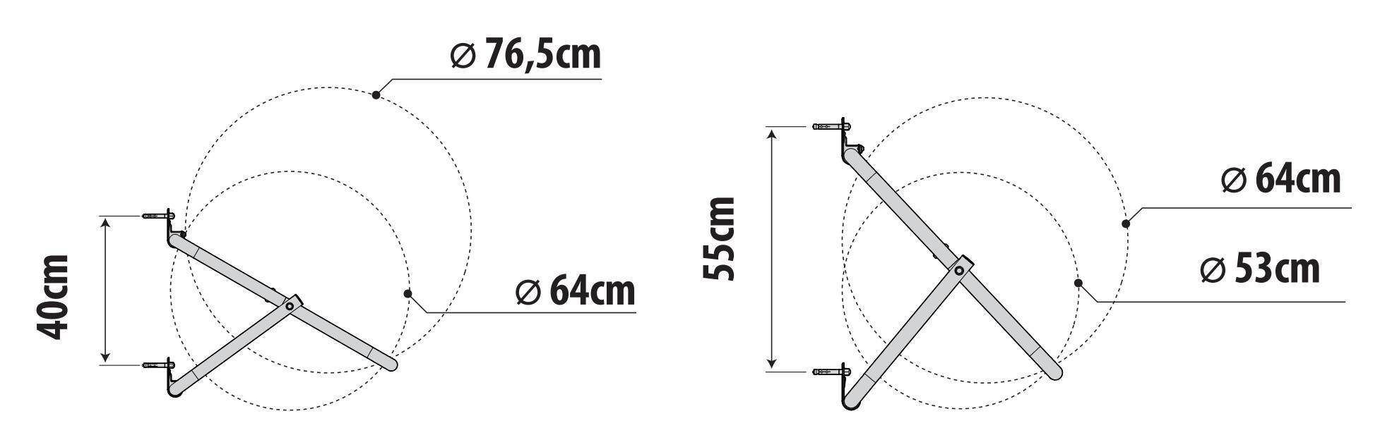 XL foldable rack, supporto porta gomme e cerchioni da parete richiudibile - immagine 10
