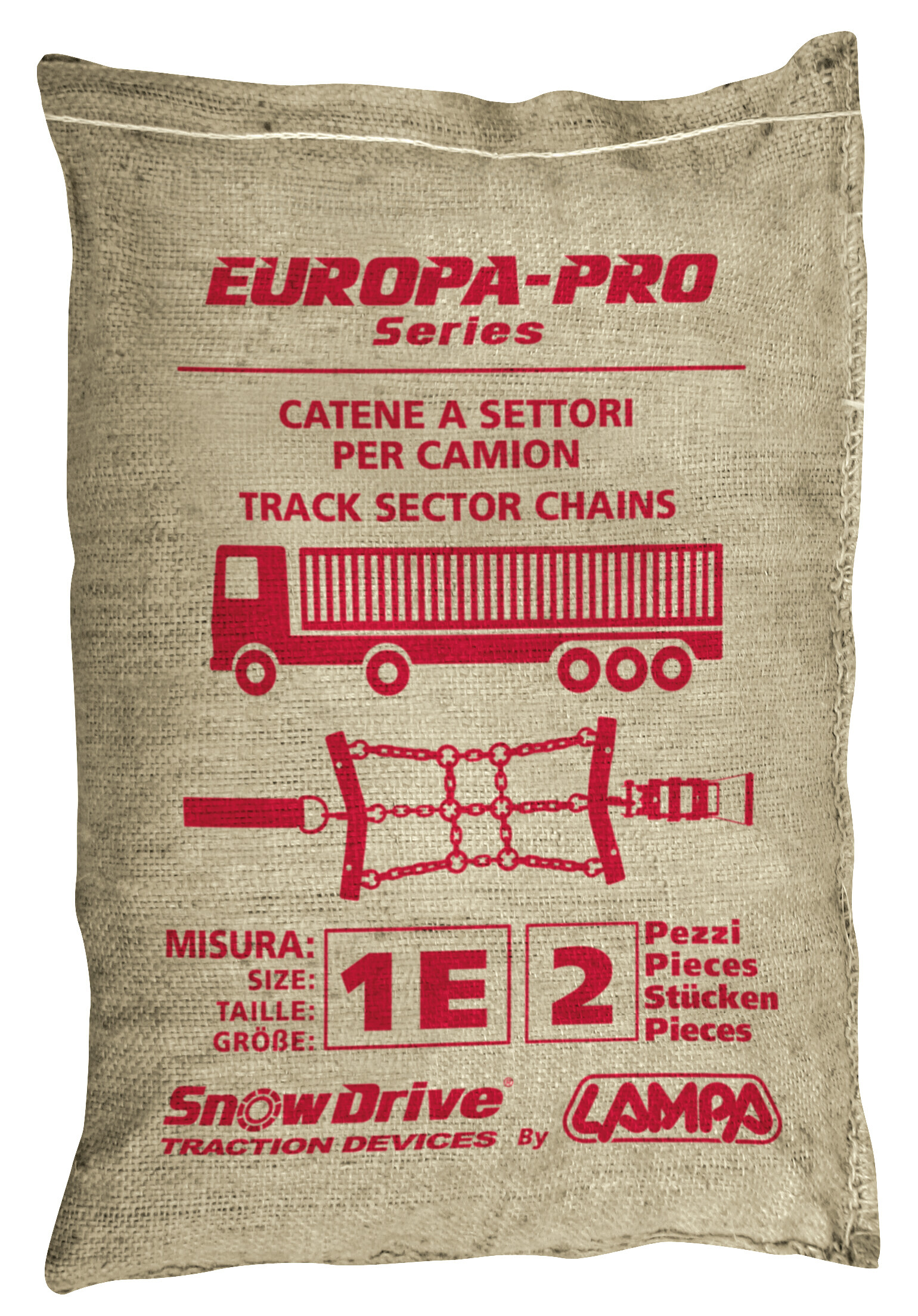 Catene a settori-cingoli per camion, serie Europa-Pro, 2 pz - 1E - immagine 9