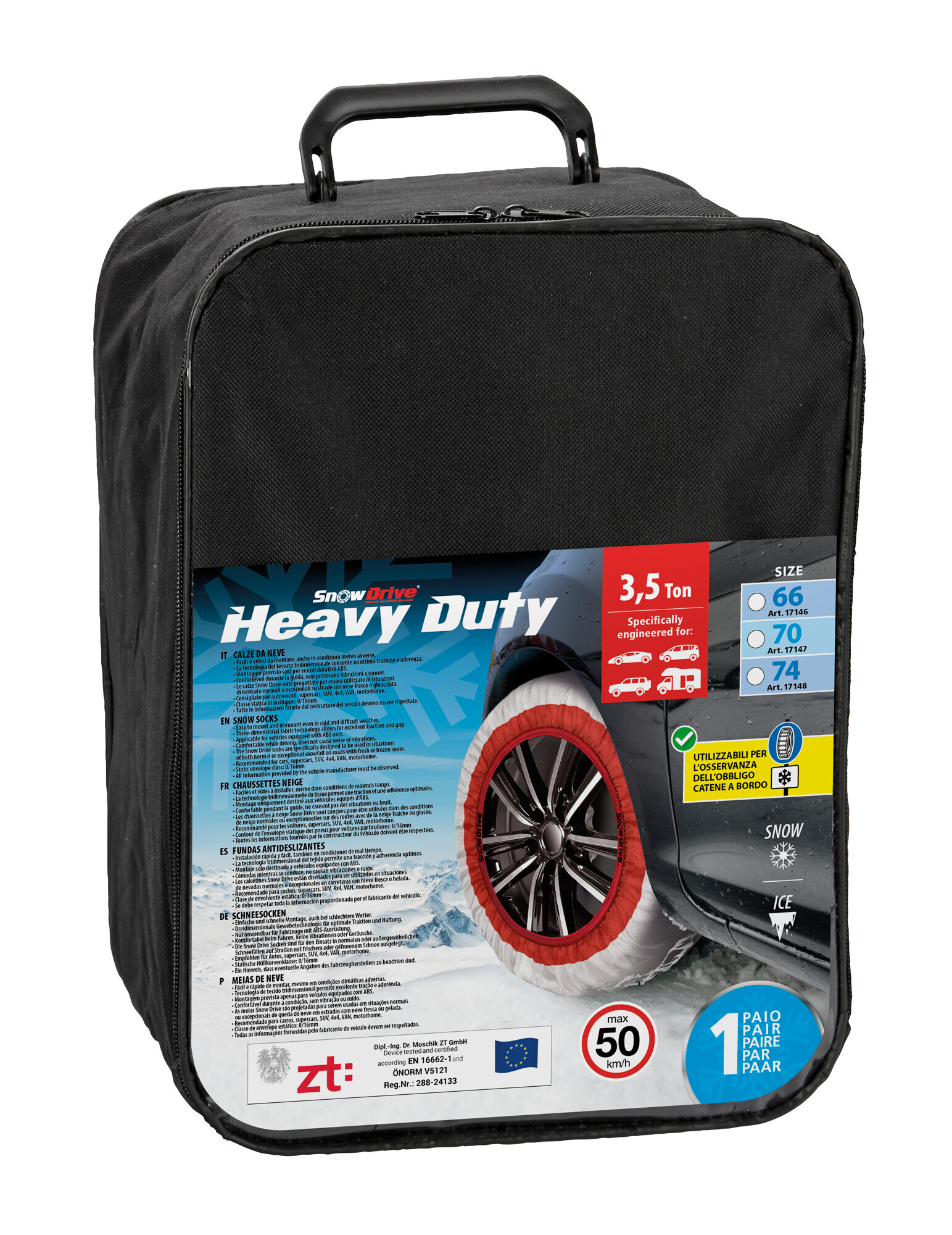 Heavy Duty, coppia calze da neve per Maxi SUV e furgoni - SD74 - immagine 5