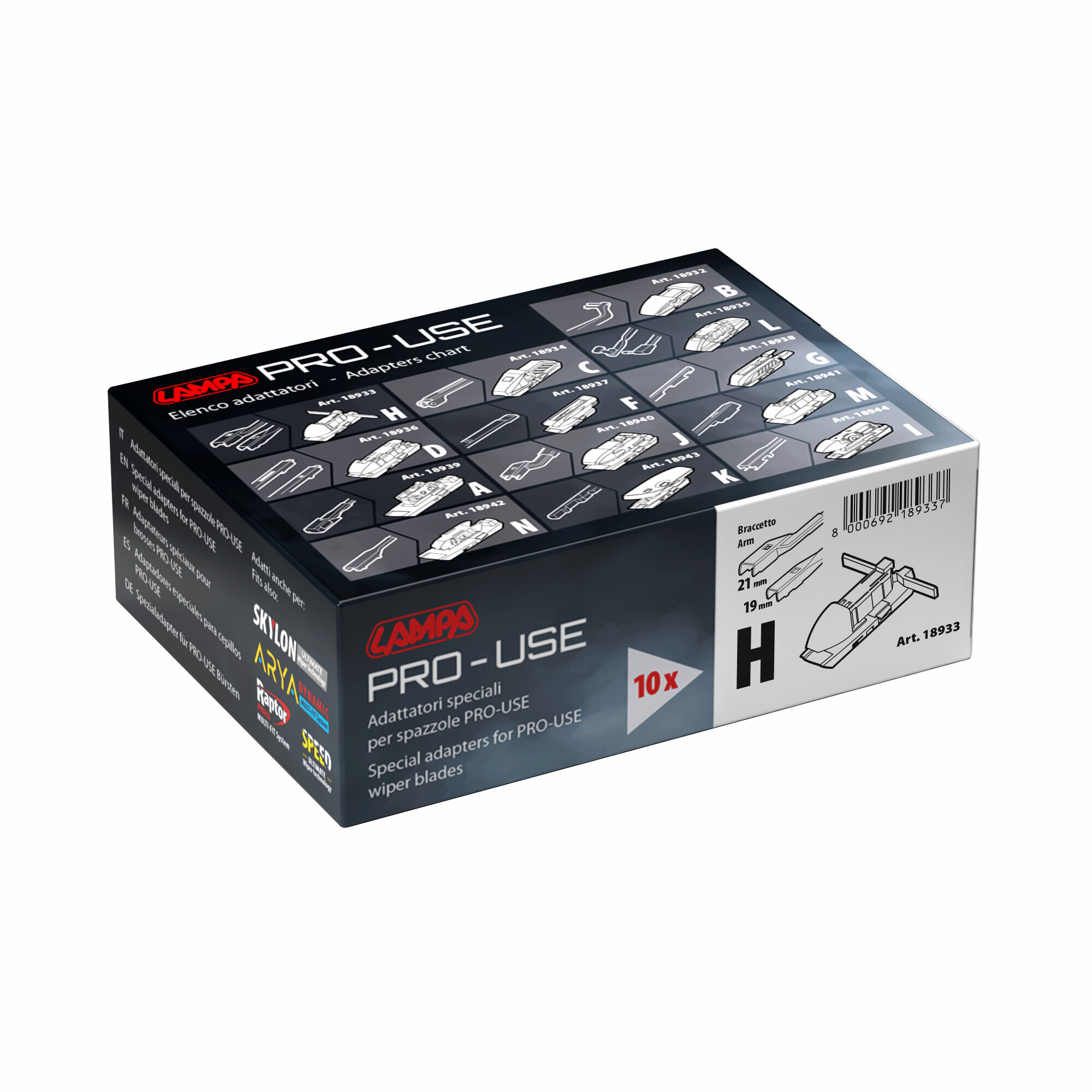 Adattatori speciali per spazzole Pro-Use - 10 pz - H - immagine 3