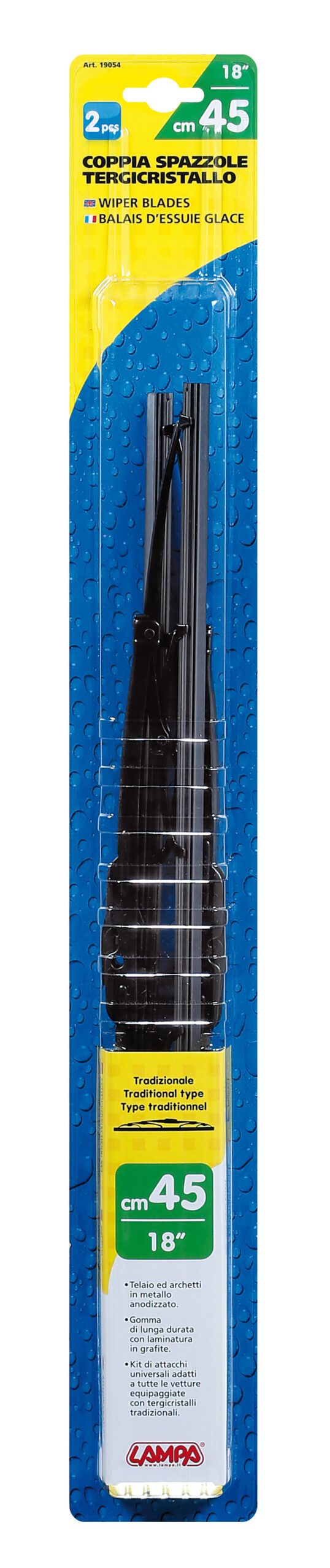 Standard, spazzole tergicristallo - 45 cm (18") - 2 pz - immagine 2