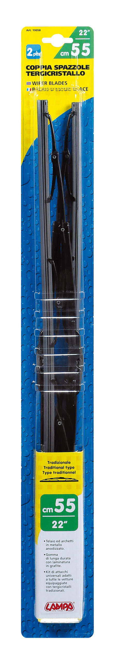Standard, spazzole tergicristallo - 55 cm (22") - 2 pz - immagine 2