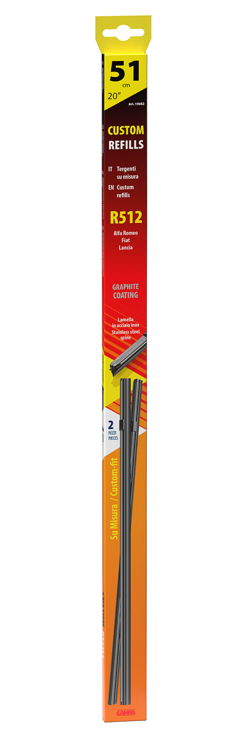 Refill tergi su misura - R512 - 51 cm - anteriore - 2 pz - immagine 3