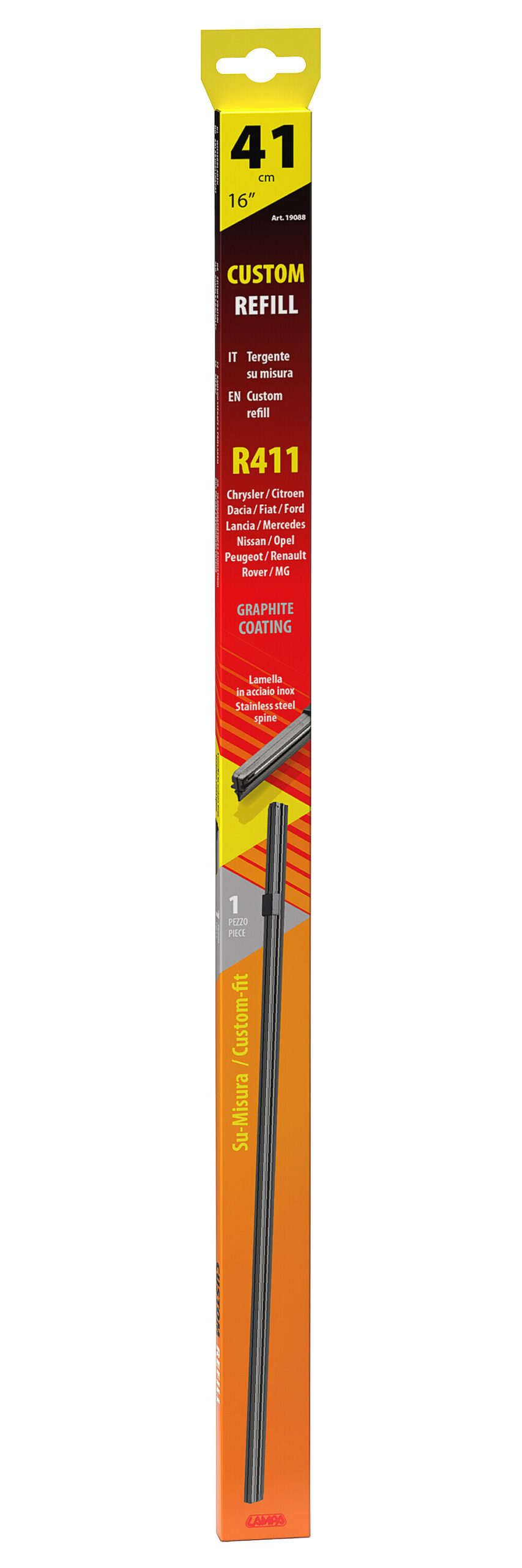 Refill tergi su misura - R411 - 41 cm - posteriore - 1 pz - immagine 3