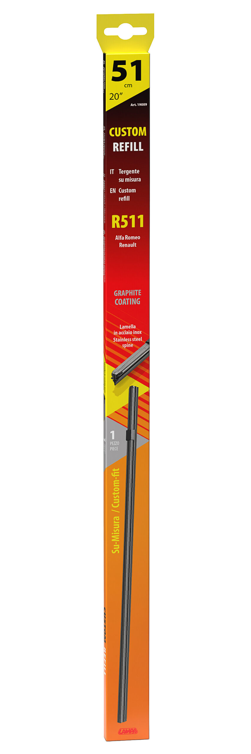 Refill tergi su misura - R511 - 51 cm - posteriore - 1 pz - immagine 3