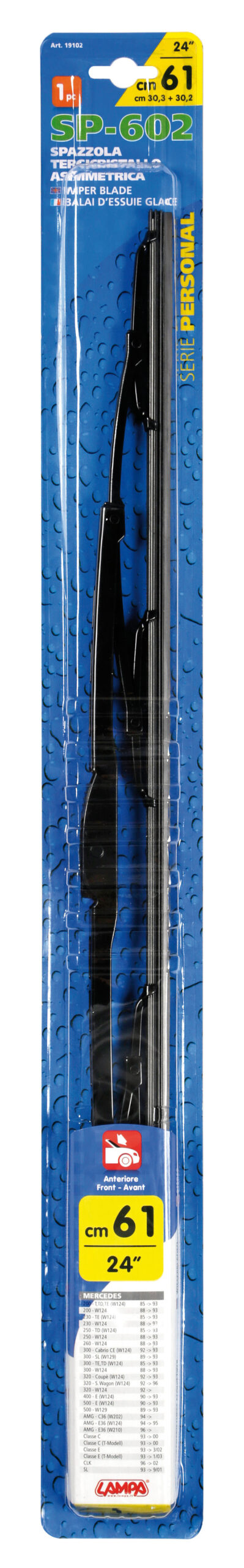 Personal, spazzola tergicristallo - SP602 - 61 cm (24") - anteriore - 1 pz - immagine 2