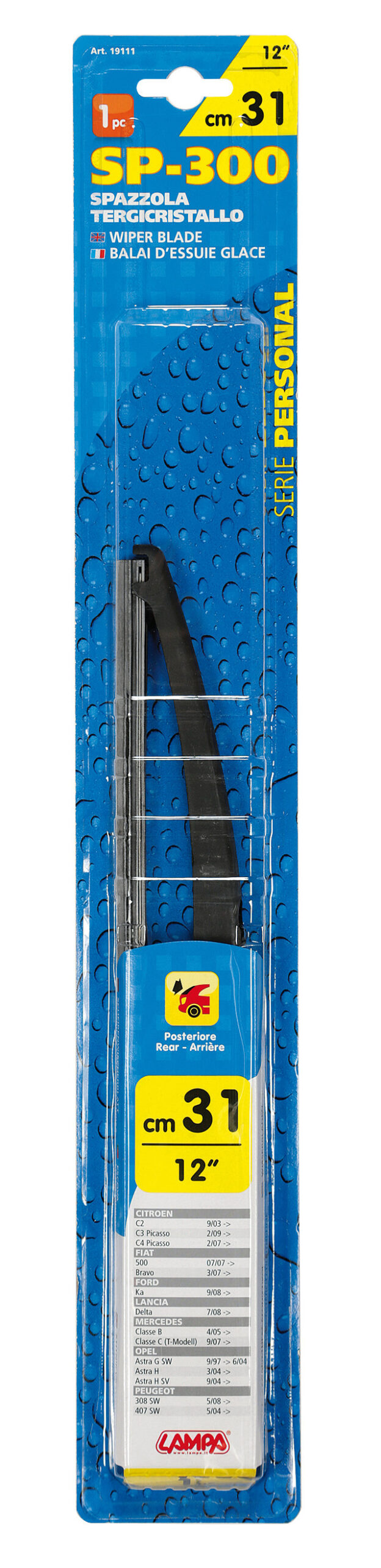 Personal, spazzola tergicristallo - SP300 - 31 cm (12") - posteriore - 1 pz - immagine 2