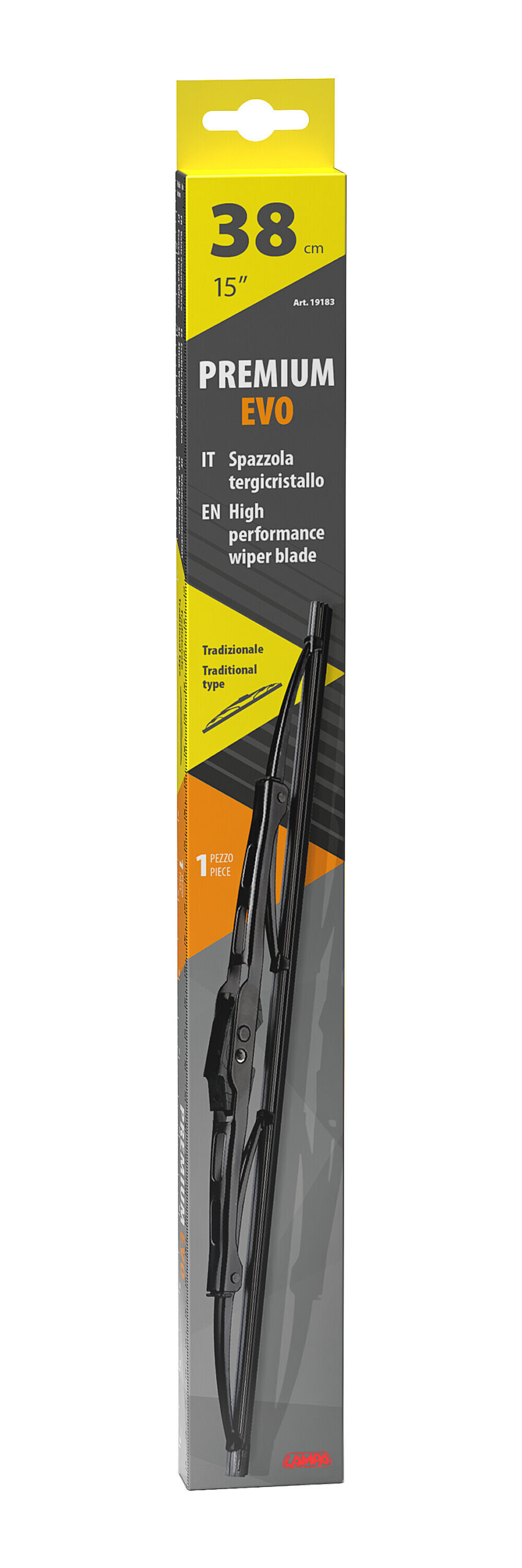 Premium Evo, spazzola tergicristallo - 38 cm (15") - 1 pz - immagine 2