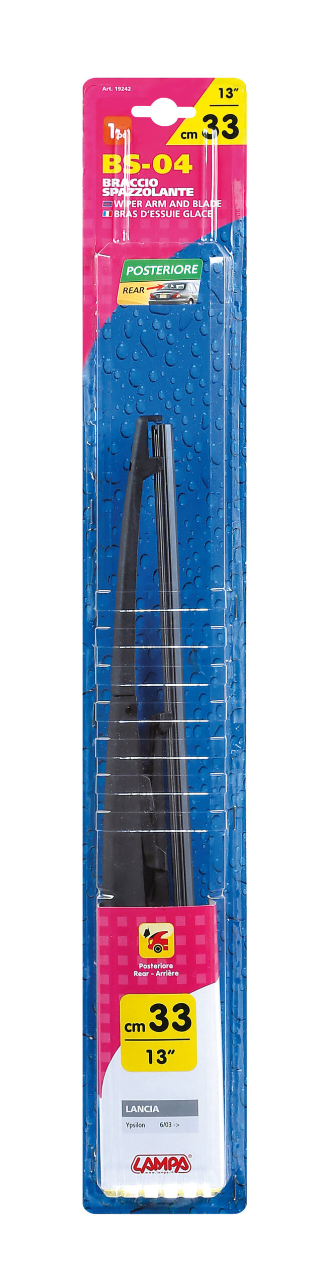 Braccio spazzolante - BS04 - 33 cm (13”) - posteriore - 1 pz - immagine 2