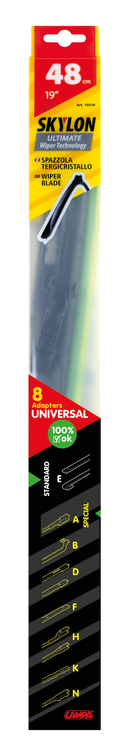 Skylon, spazzola tergicristallo - 48 cm (19") - 1 pz - immagine 3