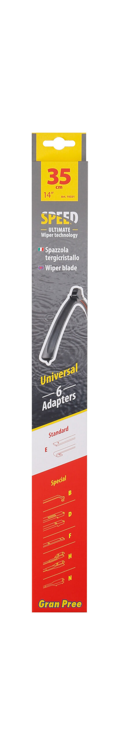 Gran-Pree Speed, spazzola tergicristallo - 35 cm (14") - 1 pz - immagine 3