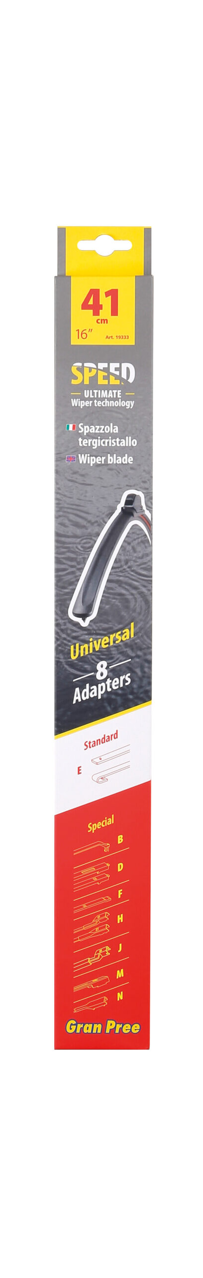 Gran-Pree Speed, spazzola tergicristallo - 41 cm (16") - 1 pz - immagine 3