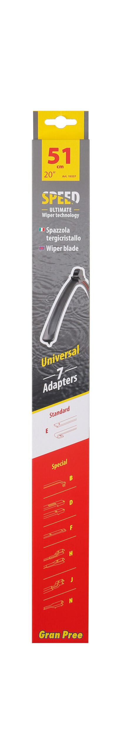 Gran-Pree Speed, spazzola tergicristallo - 51 cm (20") - 1 pz - immagine 3