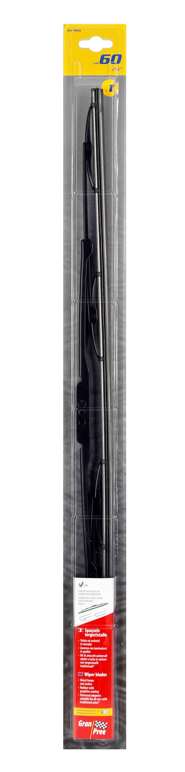 Gran-Pree, spazzola tergicristallo - 60 cm (24") - 1 pz - immagine 2
