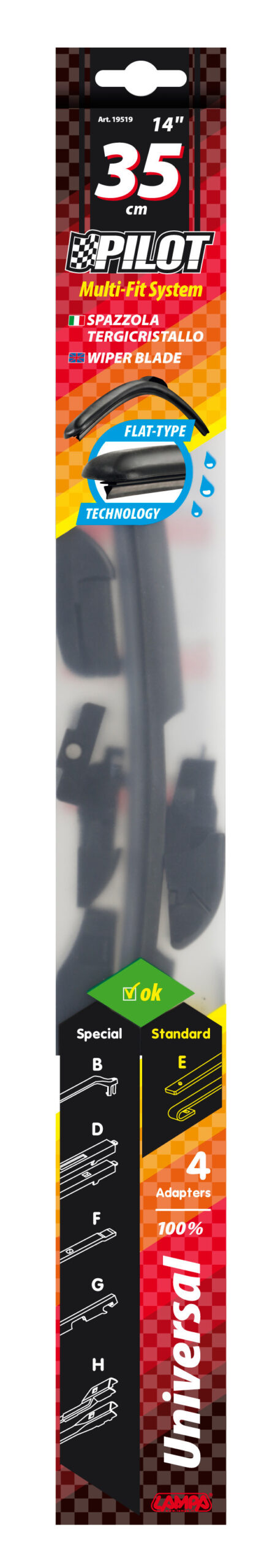Pilot, spazzola tergicristallo - 35 cm (14") - 1 pz - immagine 3