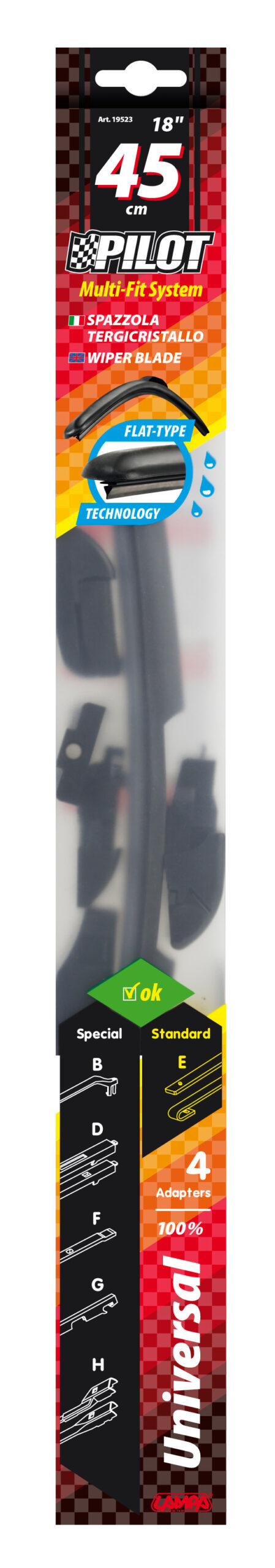 Pilot, spazzola tergicristallo - 45 cm (18") - 1 pz - immagine 3
