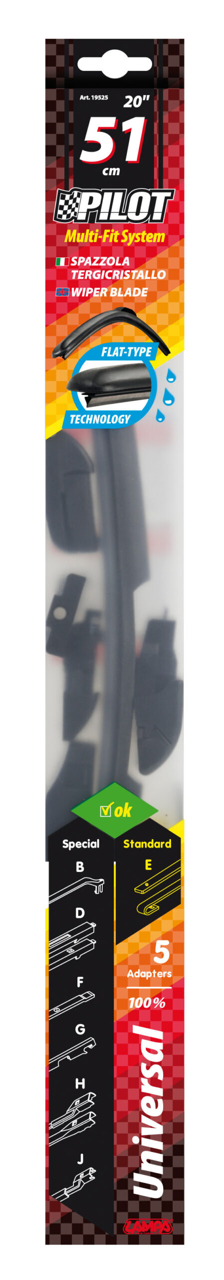 Pilot, spazzola tergicristallo - 51 cm (20") - 1 pz - immagine 3
