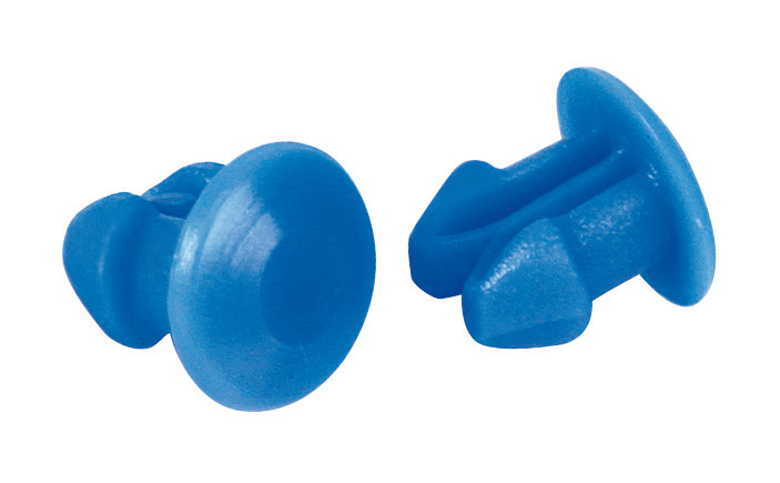 Set 100 bottoncini targa - Azzurro - immagine 2