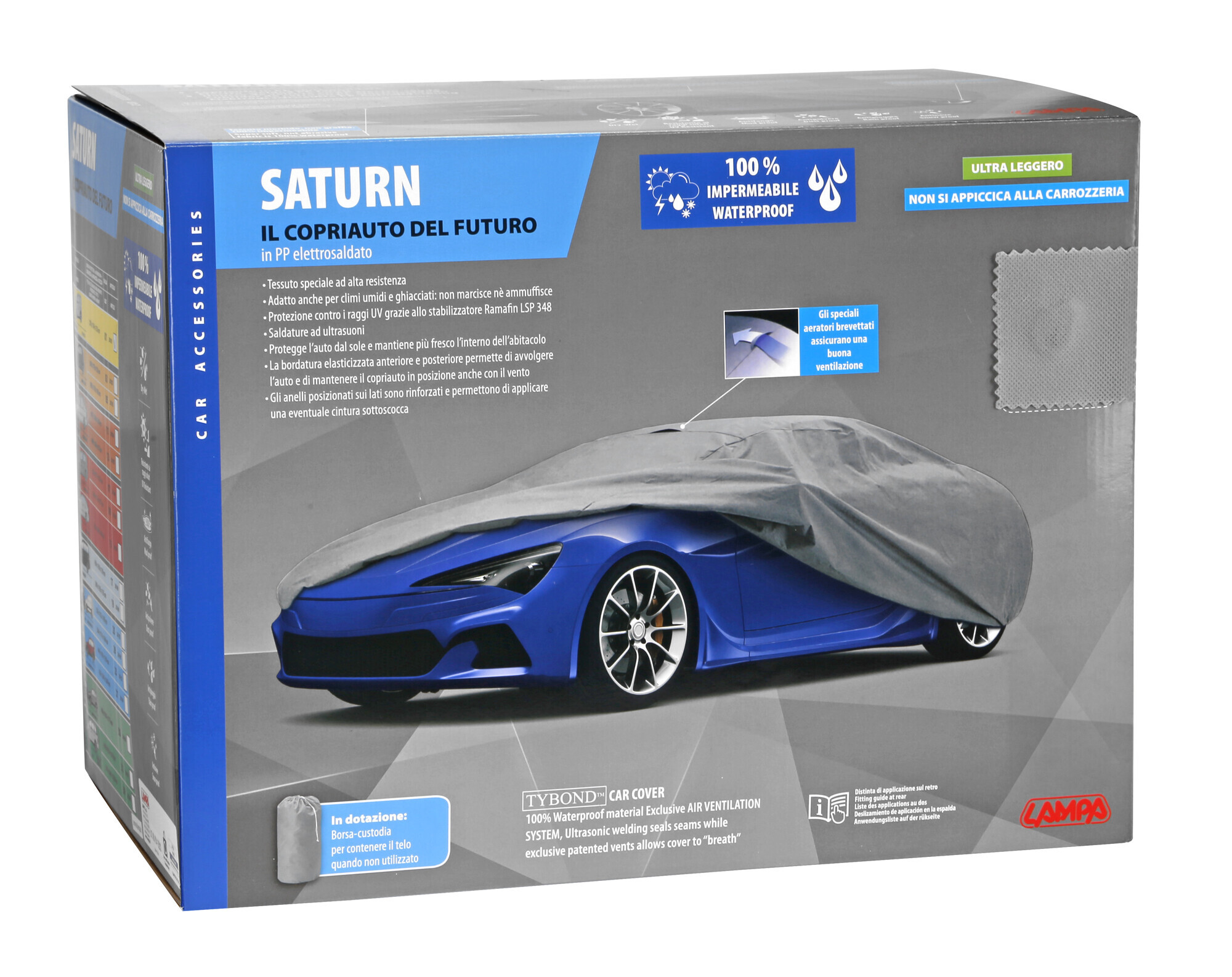 Saturn, copriauto - 05 - cm 395x170x165 - immagine 3