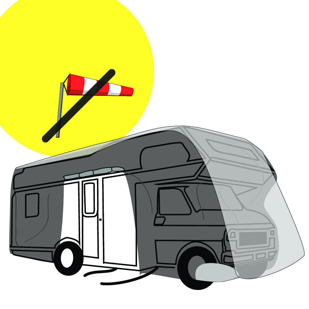 Pro-Tekt, copri-camper resistente all’acqua e traspirante - CM-S - cm 570x238x270 - immagine 11