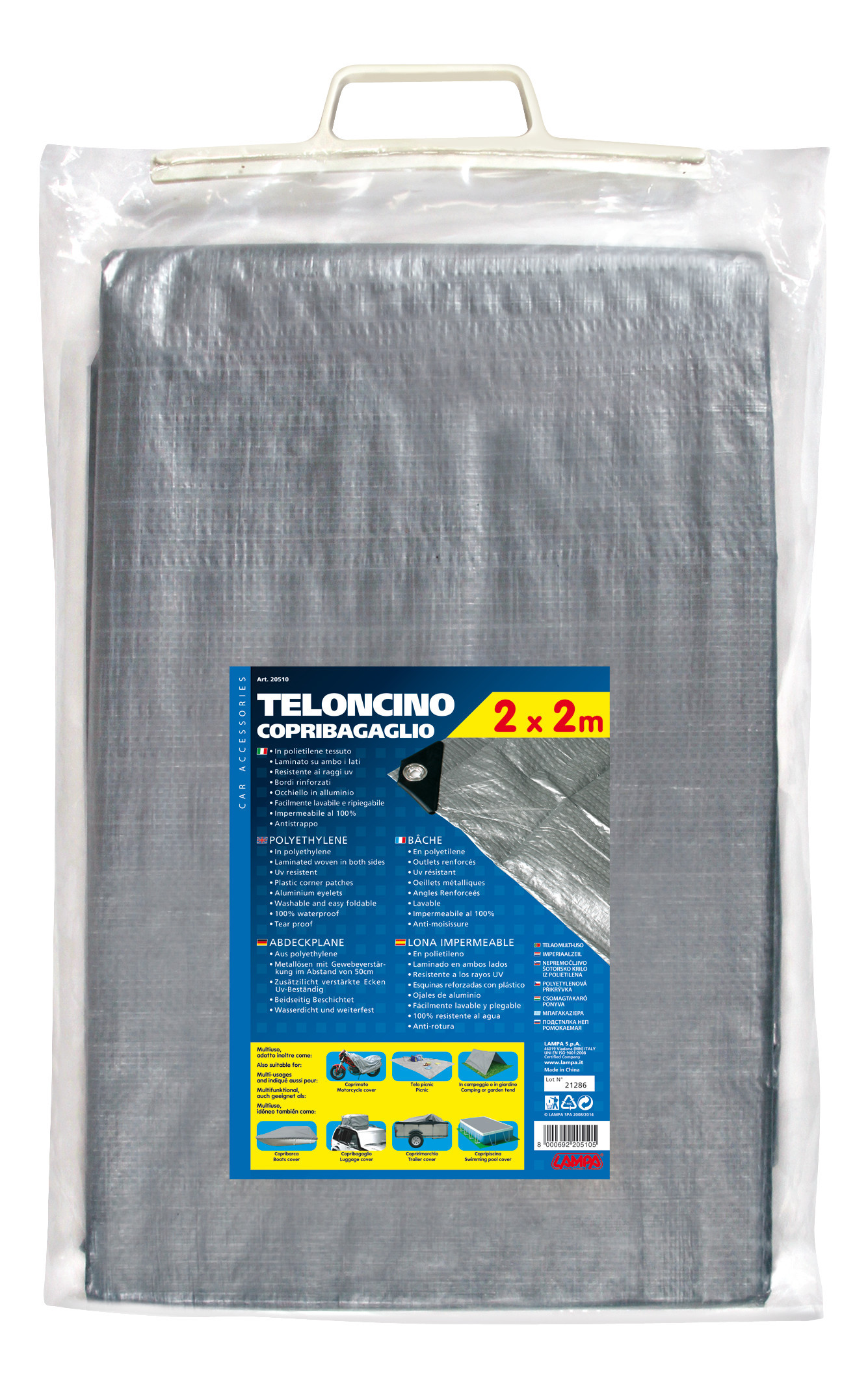 Telo impermeabile in polietilene - 2x2 m - immagine 4