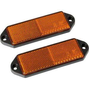 Catarifrangenti rettangolari - 90x35 mm - Arancio