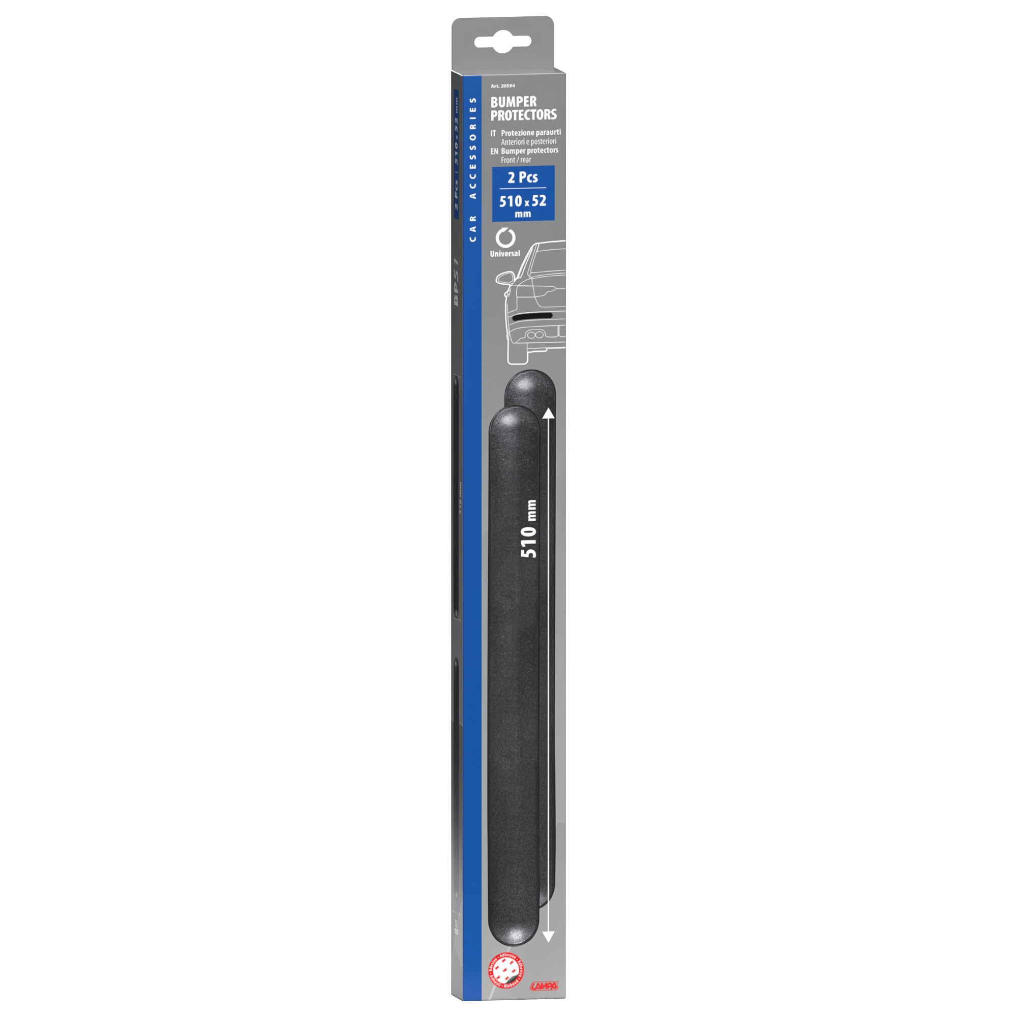 Protezione paraurti - BP51 - 510x52 mm - Nero - immagine 7