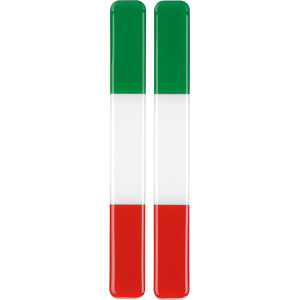 Flag-Italy, coppia bandiere Italia - 15x138 mm