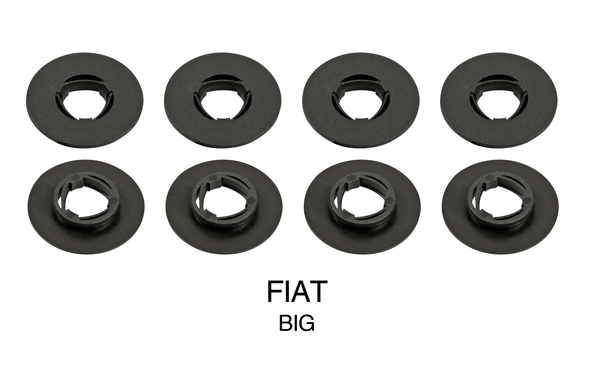 Set 4 clip fissaggio tappeti - Grande - Fiat