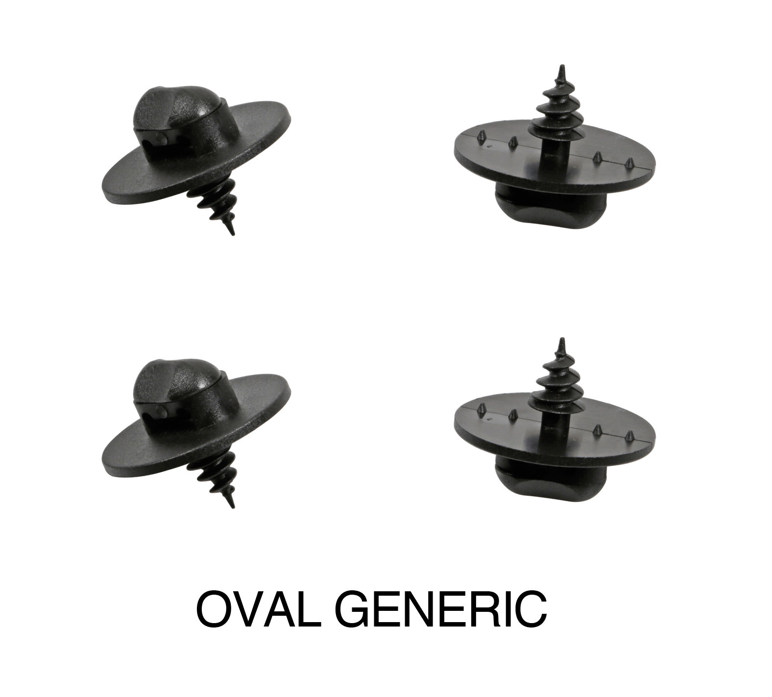 Set 4 clip fissaggio tappeti - Ovale - Universale