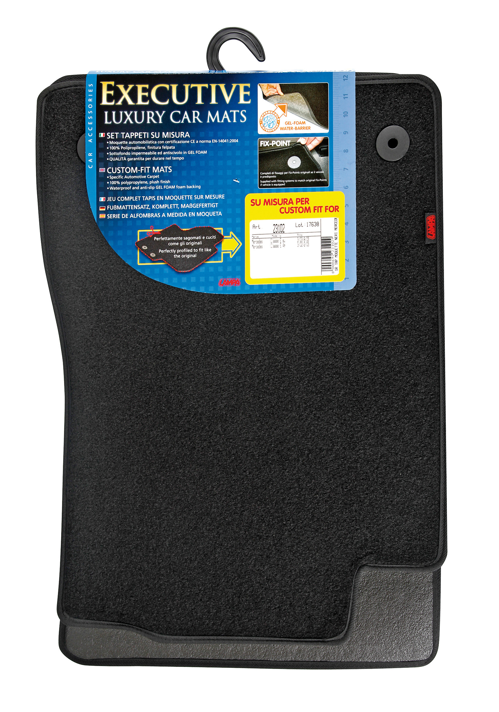 Set tappeti su misura in moquette - compatibile per Mercedes Classe E 4p (03/02>02/09) - Mercedes Classe E sw (03/03>08/09) - immagine 8