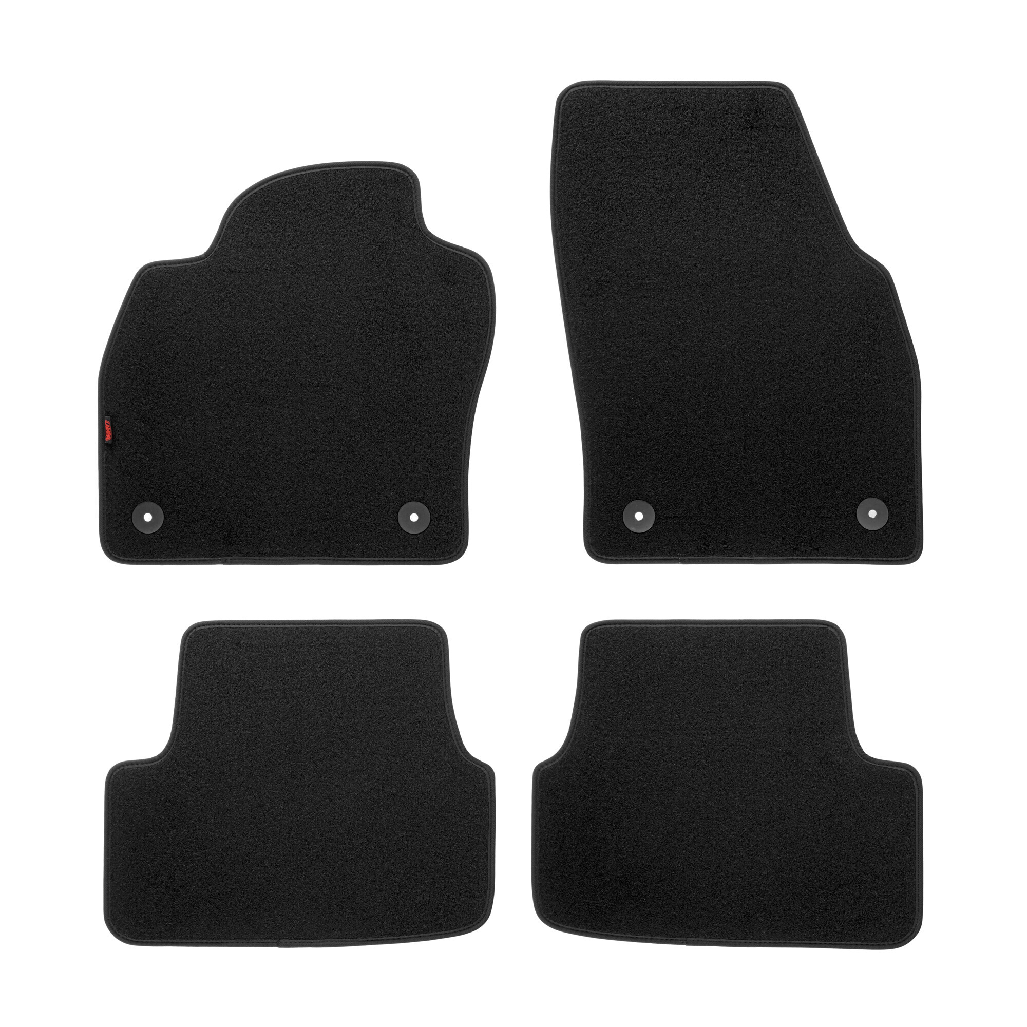 Set tappeti su misura in moquette - compatibile per Audi A1 Sportback (11/18>) - Seat Arona (11/17>) - Seat Ibiza 5p (06/17>) - Volkswagen Polo 5p (10/17>) - Skoda Fabia 5p (09/21>) - immagine 2