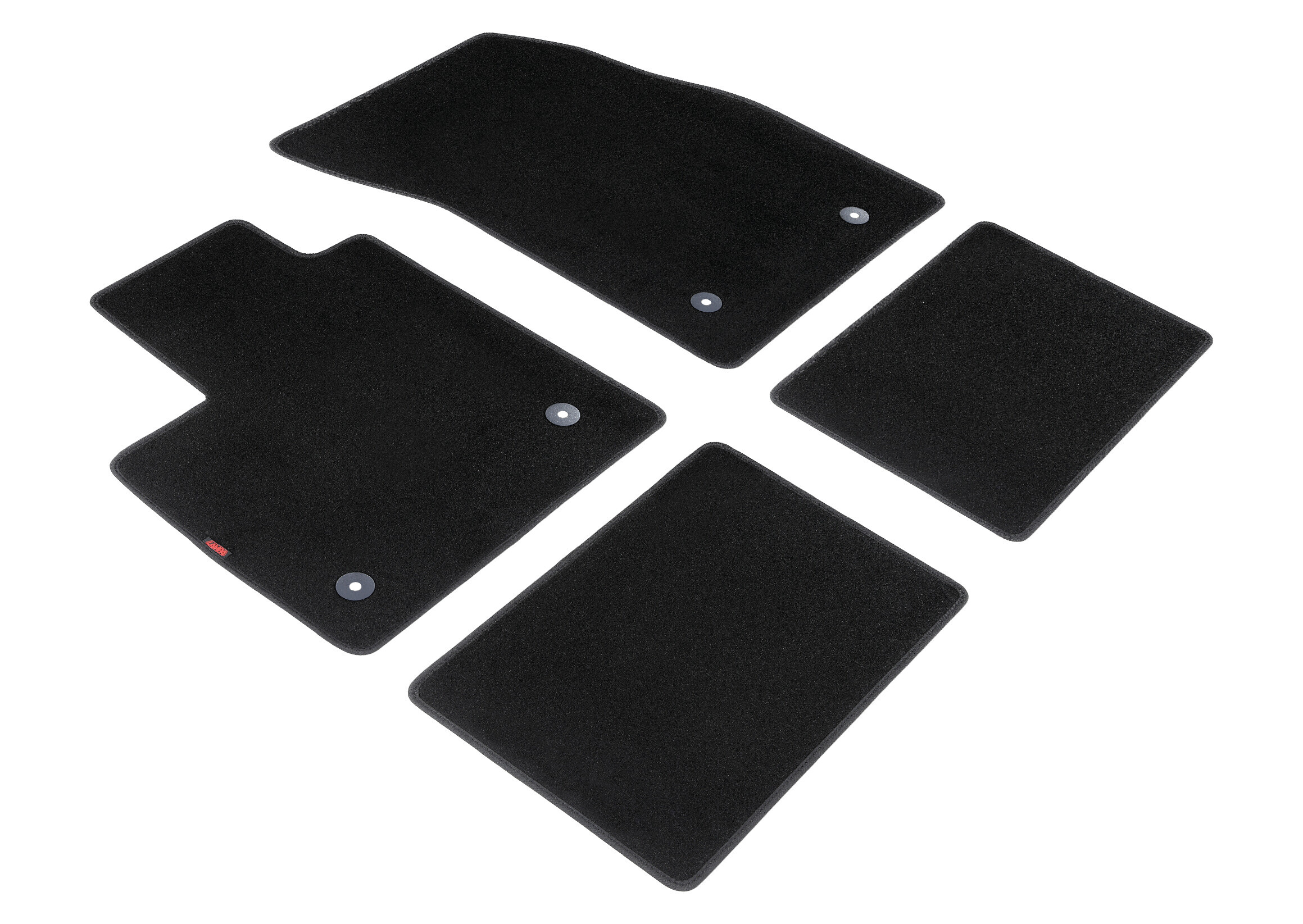 Set tappeti su misura in moquette - compatibile per Ford Focus 5p (06/18>09/21) - Ford Focus sw (06/18>09/21) - Ford Focus 5p (10/21>) - Ford Focus sw (10/21>)