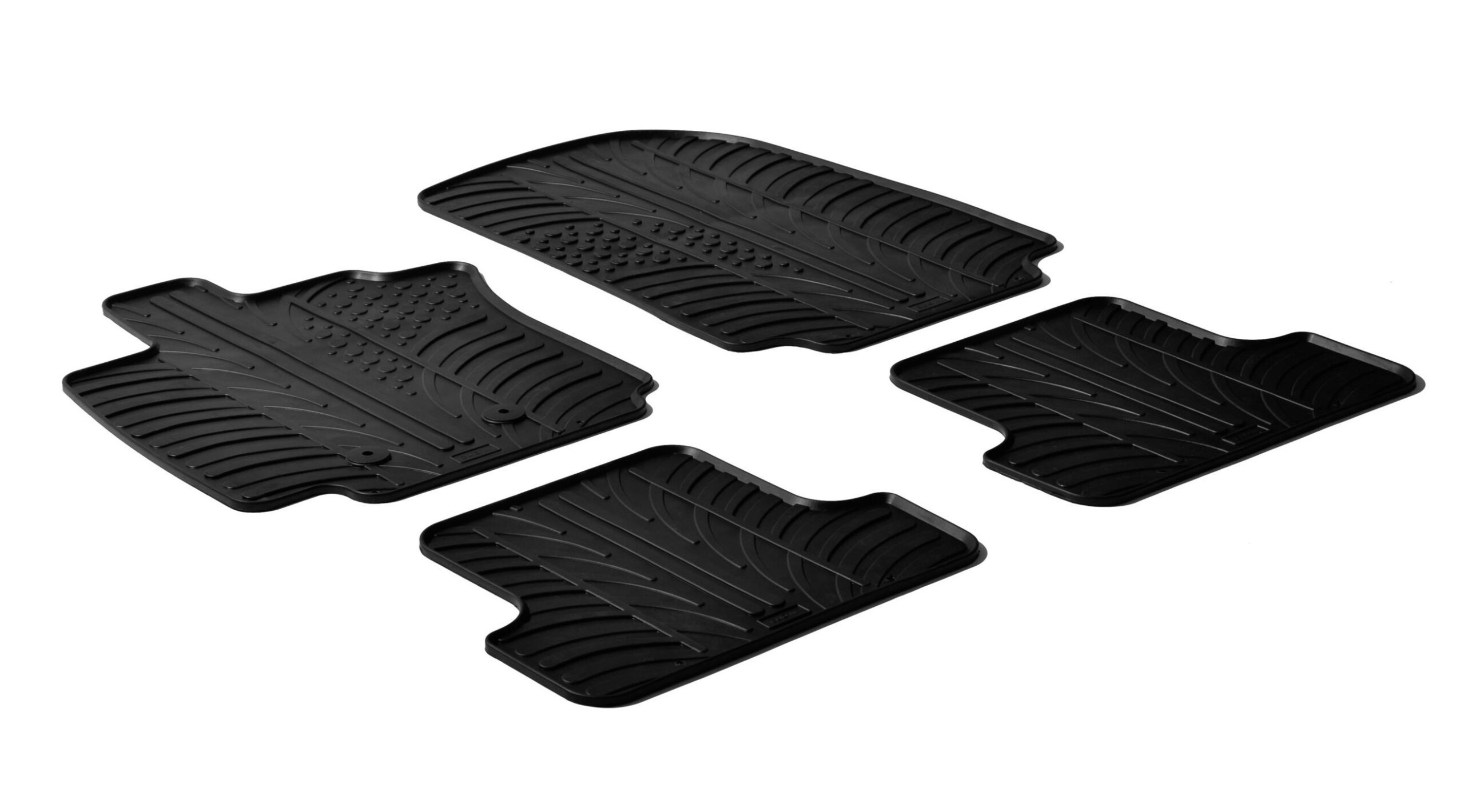 Set tappeti su misura in gomma - compatibile per Renault Clio III 3p (10/05>01/13) - Renault Clio III 5p (10/05>01/13) - Renault Clio III Sportour (02/08>08/13) - immagine 4
