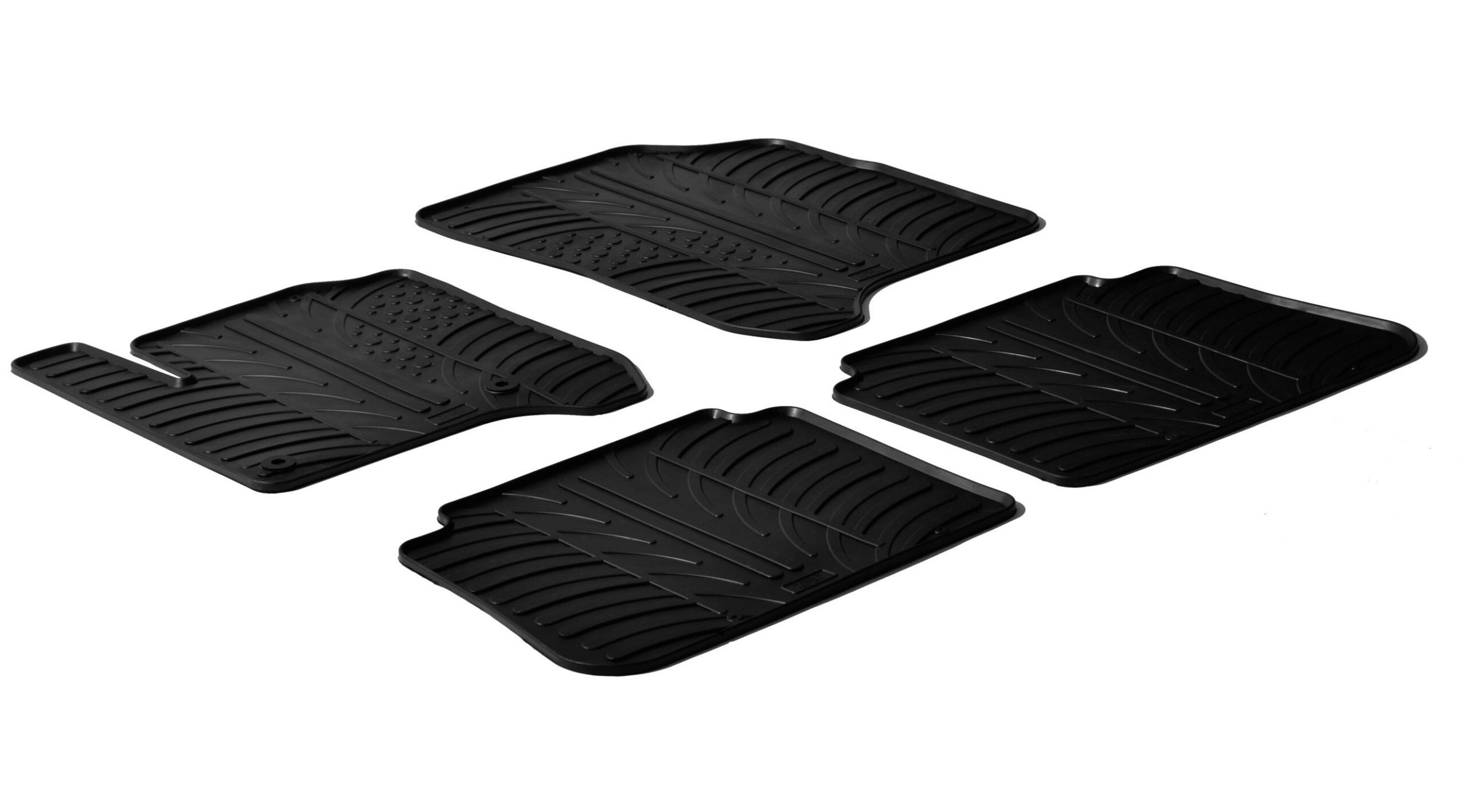 Set tappeti su misura in gomma - compatibile per Citroen C3 Picasso (01/09>03/17)