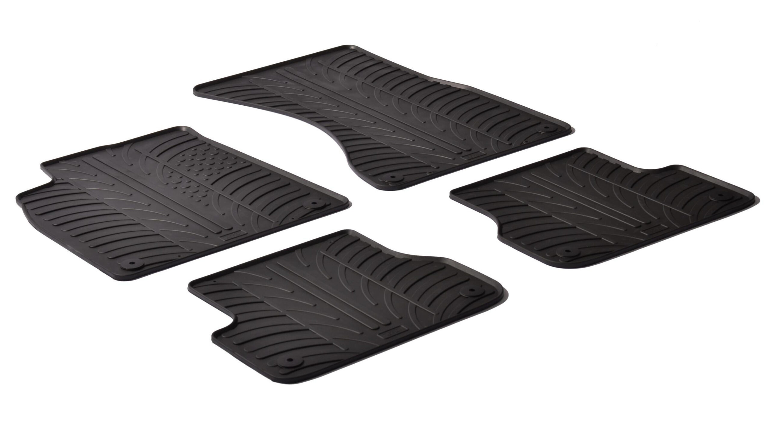 Set tappeti su misura in gomma - compatibile per Audi A6 4p (04/11>06/18) - Audi A6 Allroad (03/12>08/19) - Audi A6 Avant (09/11>07/18) - Audi A7 Sportback (10/10>03/18)