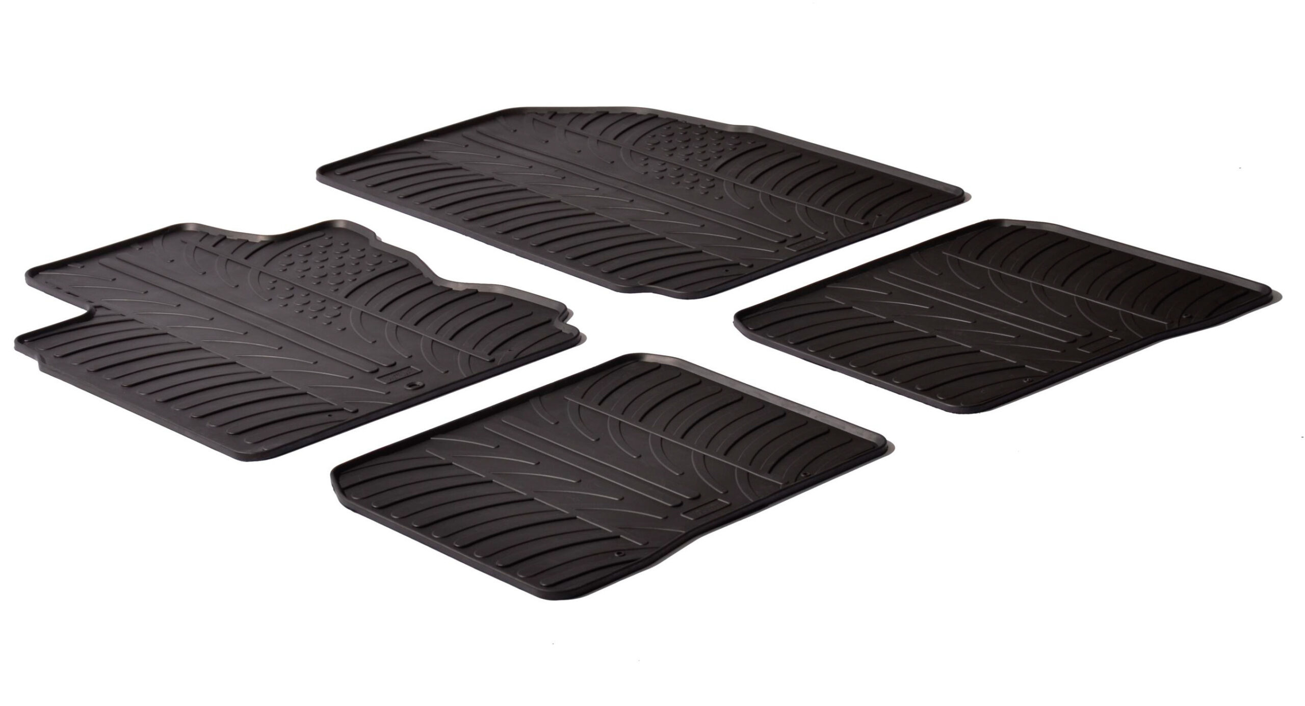 Set tappeti su misura in gomma - compatibile per Nissan Note (03/06>09/13)