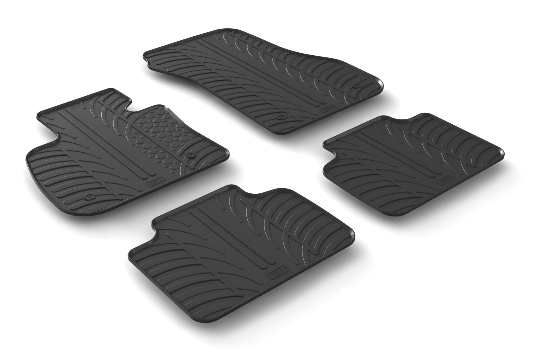 Set tappeti su misura in gomma - compatibile per Bmw Serie 2 Active Tourer (F45) (09/14>09/21)