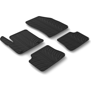 Set tappeti su misura in gomma - compatibile per Opel Corsa F 5p (09/19>06/23) elettrica - Peugeot 208 5p (11/19>08/23) elettrica - Opel Corsa F 5p (07/23>) elettrica - Peugeot 208 5p (09/23>) elettrica - Opel Mokka (11/20>) elettrica