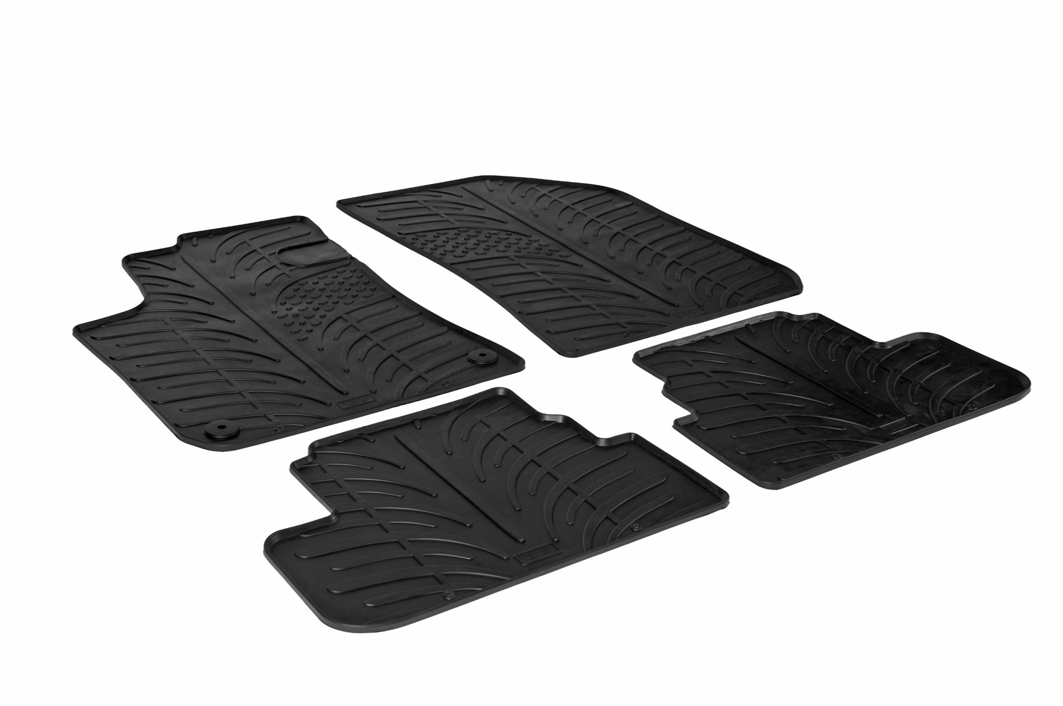 Set tappeti su misura in gomma - compatibile per Peugeot 308 5p (10/13>07/21) - Peugeot 308 sw (05/14>08/21)