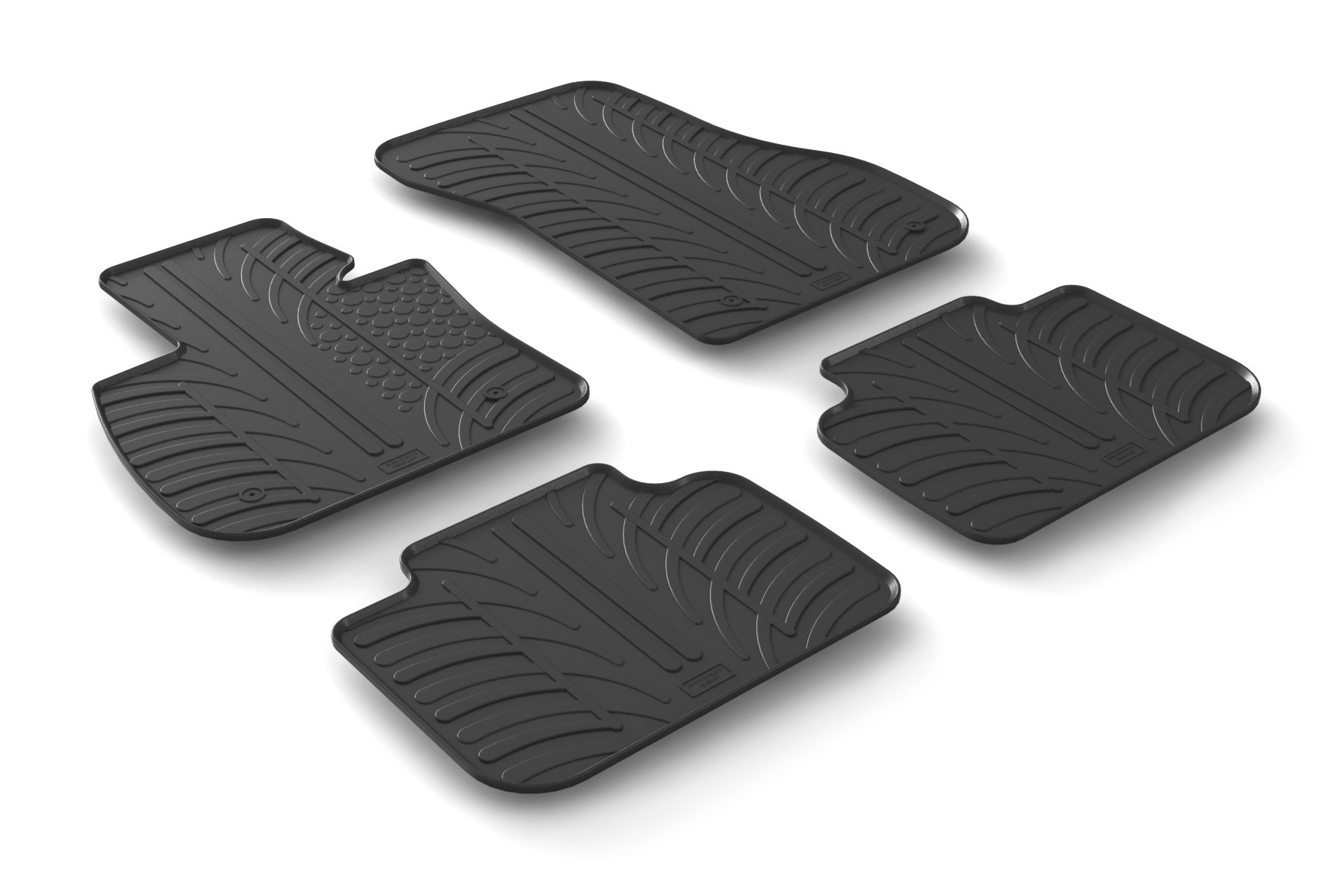 Set tappeti su misura in gomma - compatibile per Bmw X1 (F48) (11/15>07/22) anche ibrida