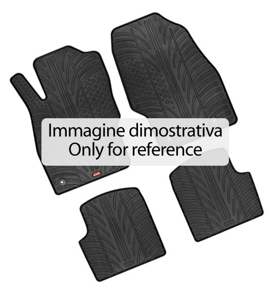 Set tappeti su misura in gomma - compatibile per Land Rover Range Rover Sport (06/13>06/22)