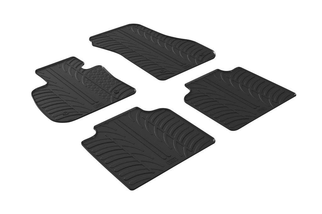Set tappeti su misura in gomma - compatibile per Bmw Serie 2 Gran Tourer (05/15>12/22)