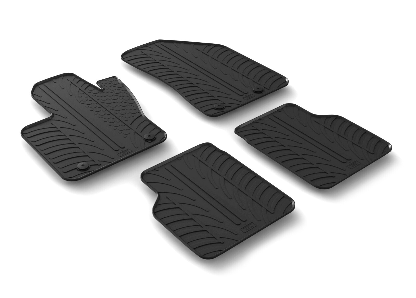 Set tappeti su misura in gomma - compatibile per Jeep Compass (07/17>05/25)