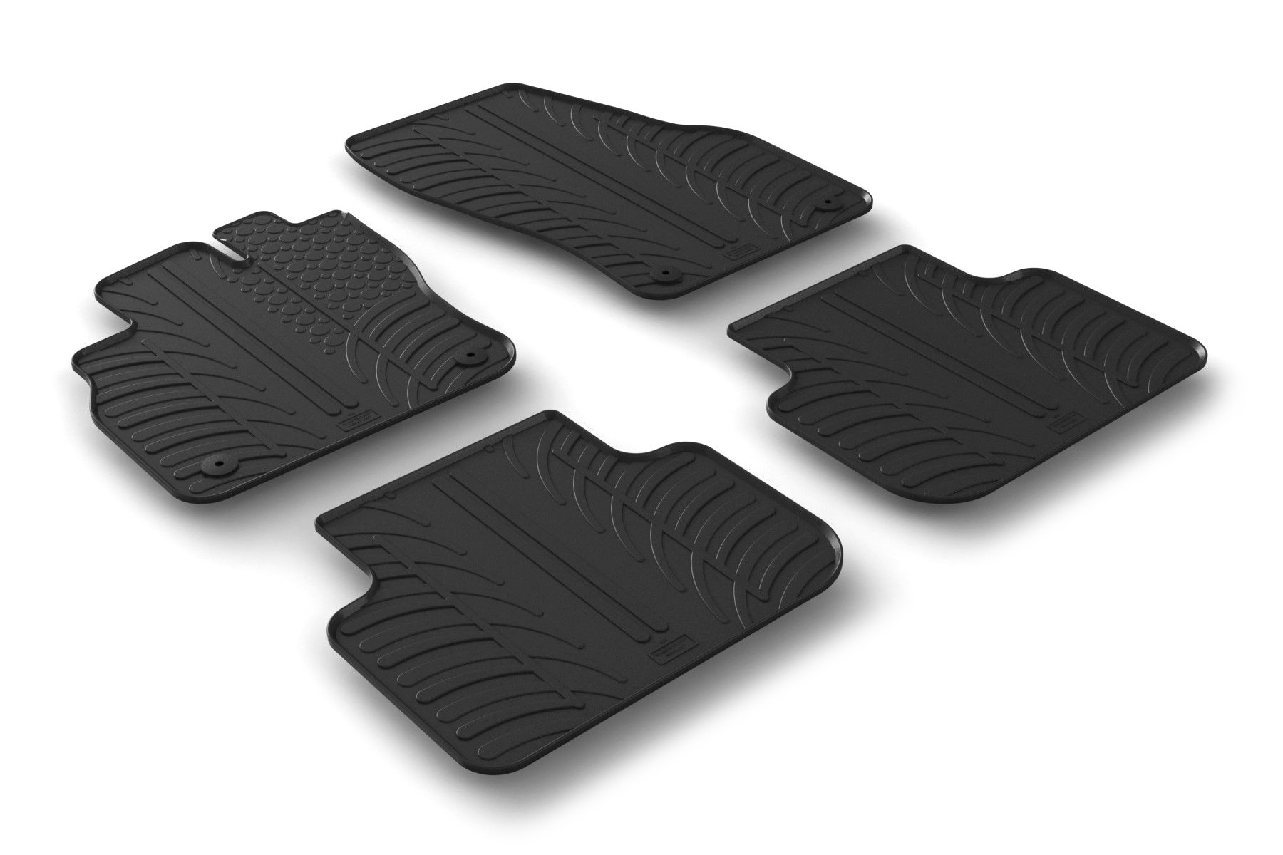Set tappeti su misura in gomma - compatibile per Audi Q3 (01/19>07/25) - Audi Q3 Sportback (10/19>07/25)