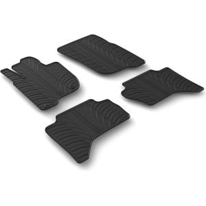 Set tappeti su misura in gomma - compatibile per Mitsubishi L200 Club Cab (09/15>06/23) - Mitsubishi L200 Double Cab (09/15>06/23) - Fiat Fullback Cabina Estesa (09/16>01/21) - Fiat Fullback Doppia Cabina (09/16>01/21)