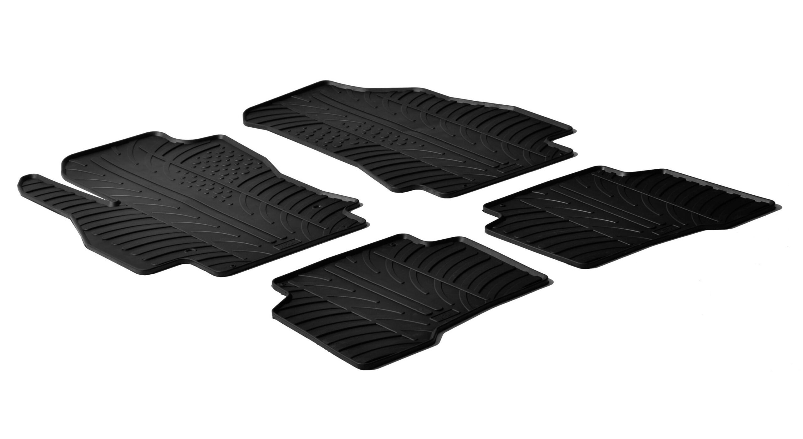 Set tappeti su misura in gomma - compatibile per Citroen Nemo 5p (12/08>03/14) - Citroen Nemo Van (12/08>03/14) - Fiat Fiorino (11/07>) - Fiat Qubo 5p (09/08>05/20) - Peugeot Bipper (05/08>09/17) - Peugeot Bipper Tepee (03/09>12/17)