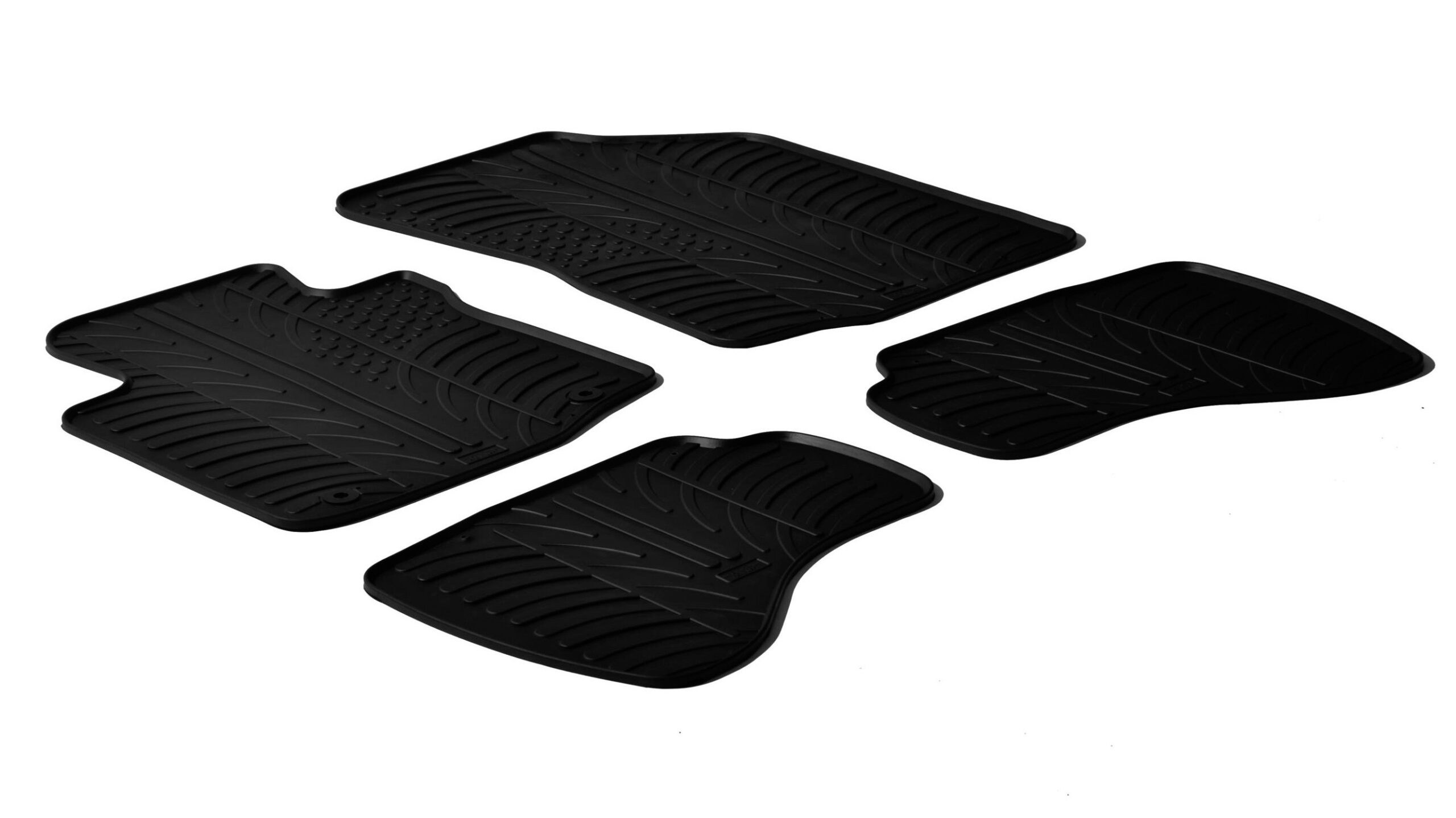 Set tappeti su misura in gomma - compatibile per Citroen C1 3p (05/05>05/14) 2 fix lato guida - Citroen C1 5p (05/05>05/14) 2 fix lato guida - Peugeot 107 3p (07/05>12/14) 2 fix lato guida - Peugeot 107 5p (07/05>12/14) 2 fix lato guida - Toyota Aygo 3p (09/05>05/14) 2 fix lato guida - Toyota Aygo 5p (09/05>05/14) 2 fix lato guida