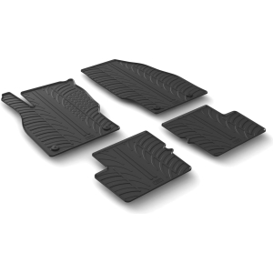 Set tappeti su misura in gomma - compatibile per Opel Corsa E 3p (12/14>08/19) - Opel Corsa E 5p (12/14>08/19)